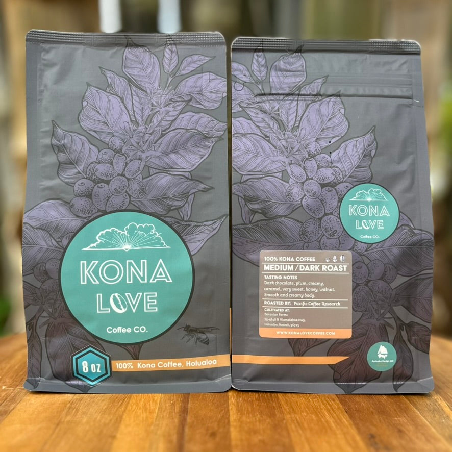 Medium-Dark Roast 100% Kona Coffee – Kona Love Coffee Company