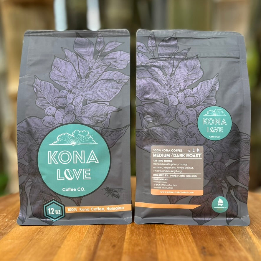 Medium-Dark Roast 100% Kona Coffee – Kona Love Coffee Company