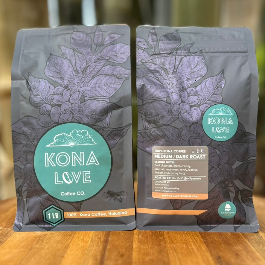 Medium-Dark Roast 100% Kona Coffee