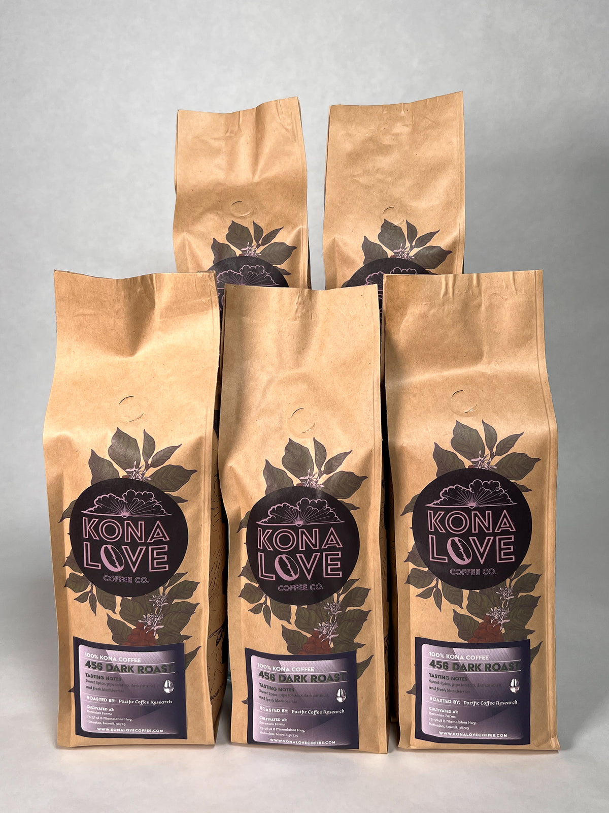 456 Dark Roast 100% Kona Coffee